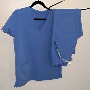 Figs blue scrub set. PO# 1805 and PO# 1383